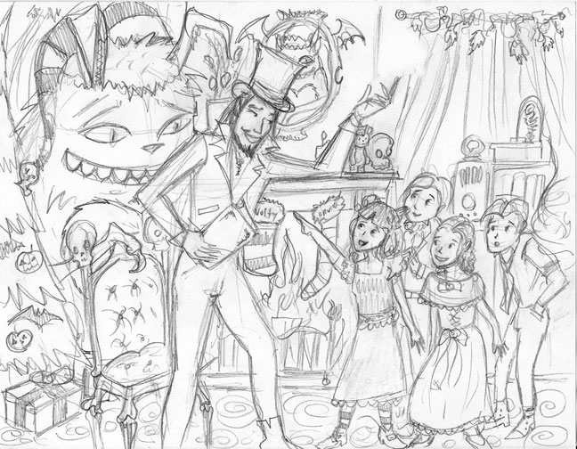 648x504 Original Concept Art From Aurelio Voltaire's Children's Book