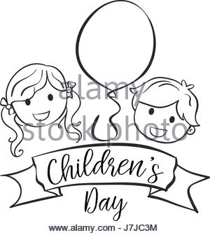 300x336 Children Day Hand Draw Style Vector Art Stock Vector Art
