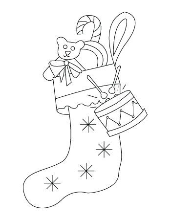 350x450 Christmas Stockings Drawing Childrens Drawings