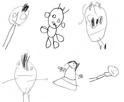 397x327 Four Year Old Children's Drawings Indicate Intelligence In Teenage