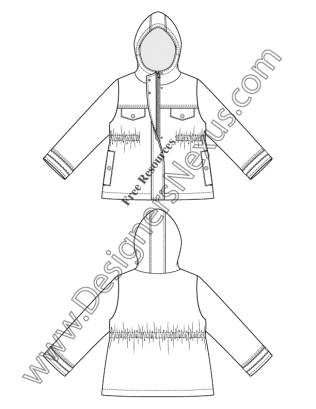 316x409 Free Illustrator Fashion Flat Sketches Childrens Apparel