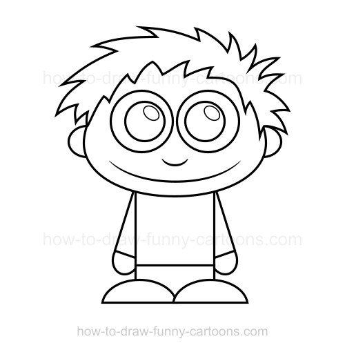 500x510 Kid Cartoon Drawing Coloring Pages Amp Cliparts