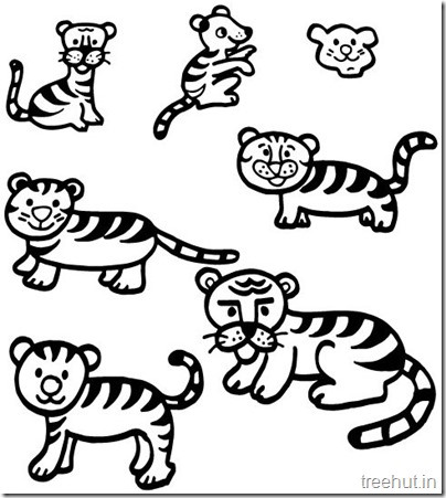 404x451 Tiger And Tiger Face Coloring Pages (1) Printables