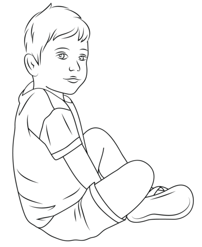 393x480 Child Coloring Page Free Printable Coloring Pages