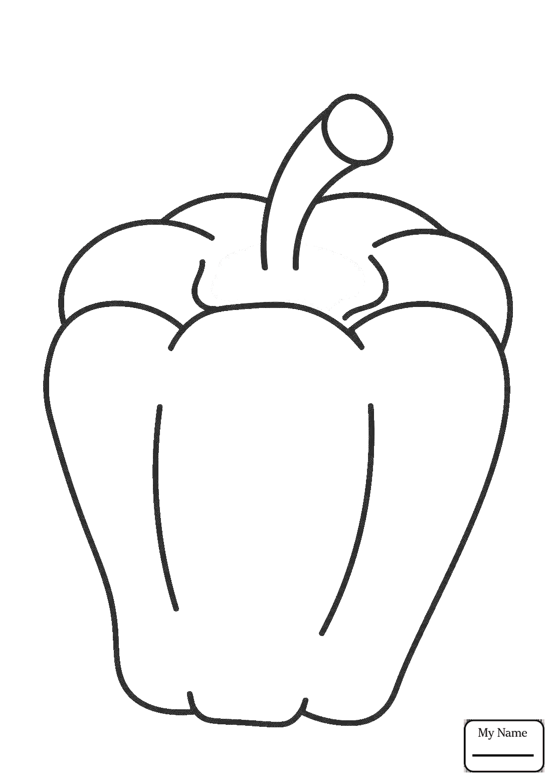 1105x1563 Chili Peppers And Bell Peppers Vegetables Coloring Pages For Kids