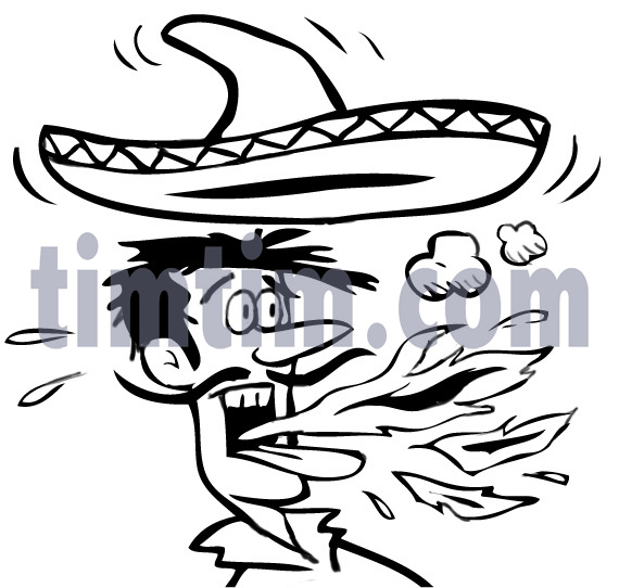 570x542 Free Drawing Of Hot Chili Bw From The Category Cooking Food
