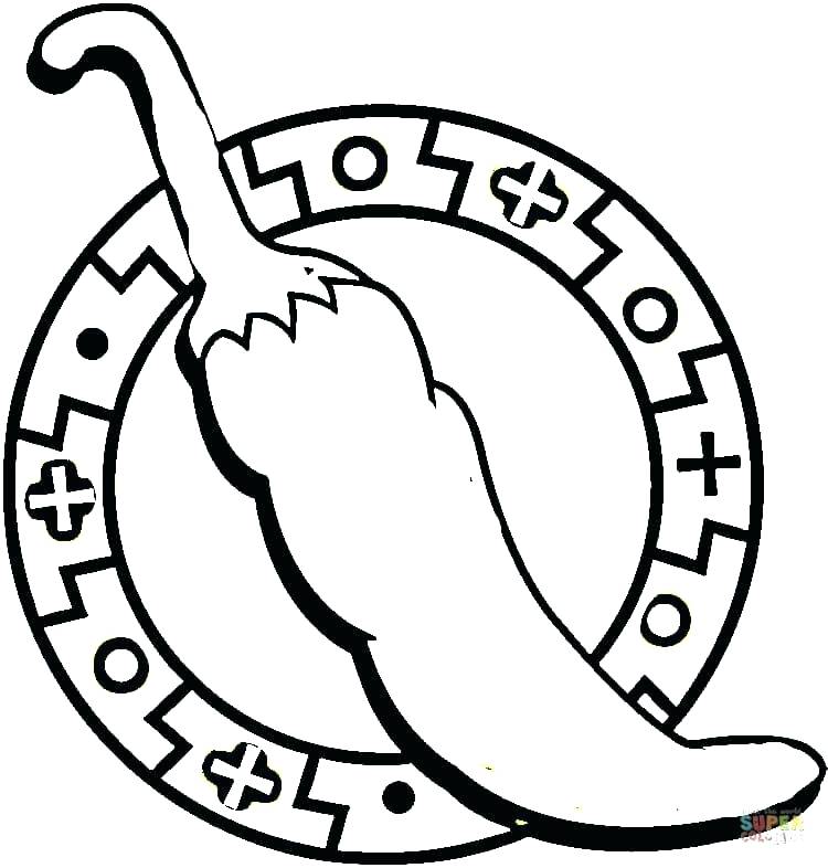 750x786 New Mexico Coloring Pages Flag Of Coloring Page Click The Chili