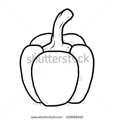 450x470 Drawn Fruit Pepper