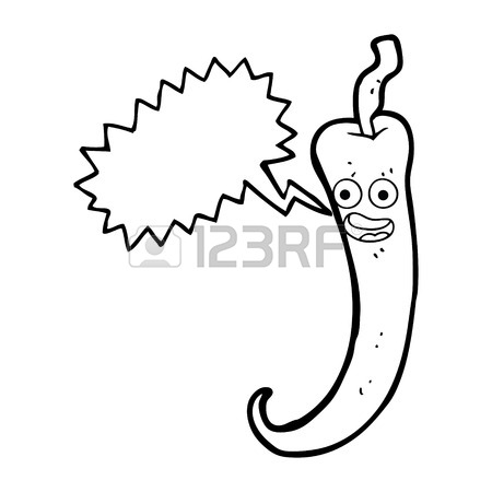 450x450 Freehand Drawn Cartoon Chilli Pepper Royalty Free Cliparts