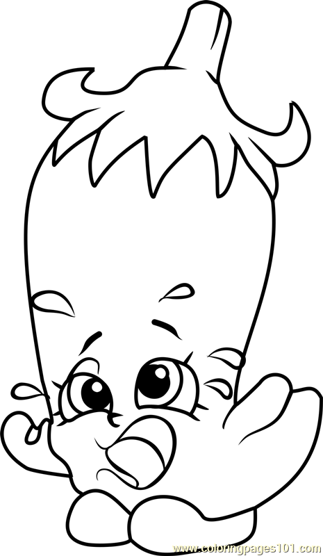465x800 Silly Chilli Shopkins Coloring Page