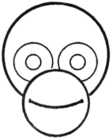 225x276 How To Draw Chimps ( Chimpanzees ) Drawing Lessons