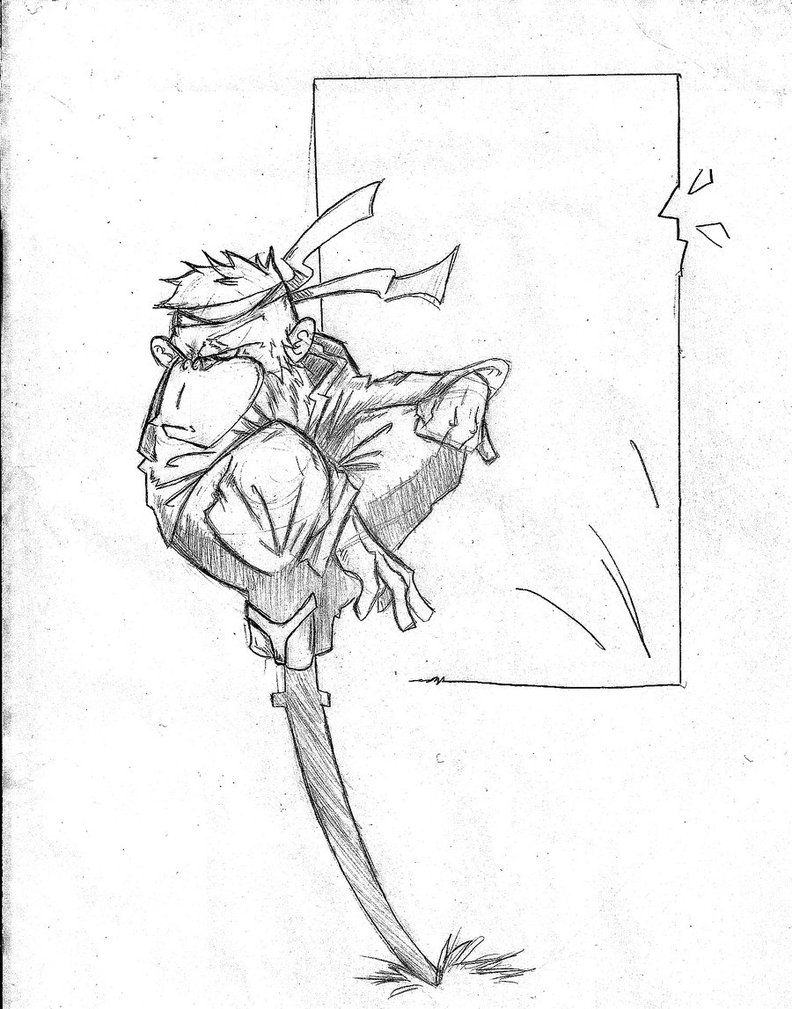 792x1009 Panji, The Ninja Chimp By Diseased Crab