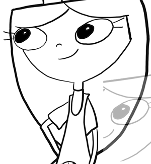 300x326 How To Draw Isabella From Phineas And Ferb Step By Step Drawing