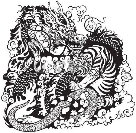 450x440 Chinese Dragon Clipart Sketch