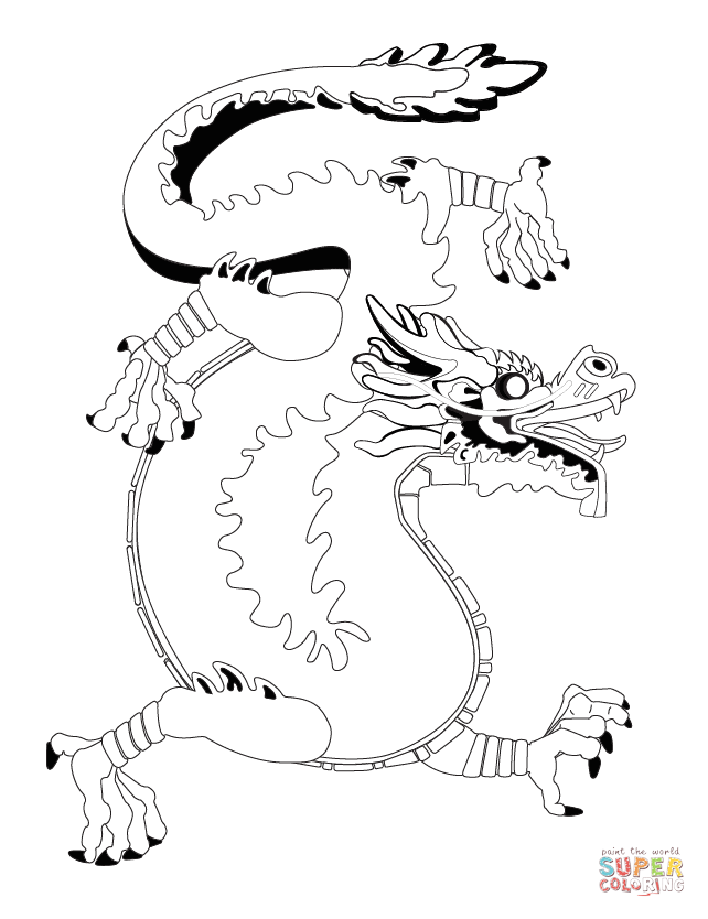 642x834 Chinese Dragon Coloring Page Free Printable Coloring Pages