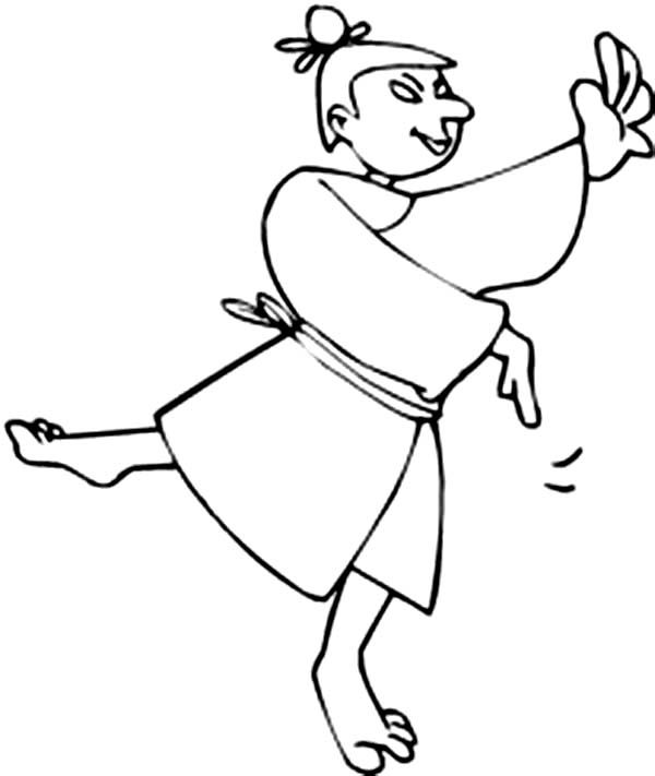 600x711 Cartoon Drawing Of Ancient China Clothes Coloring Page
