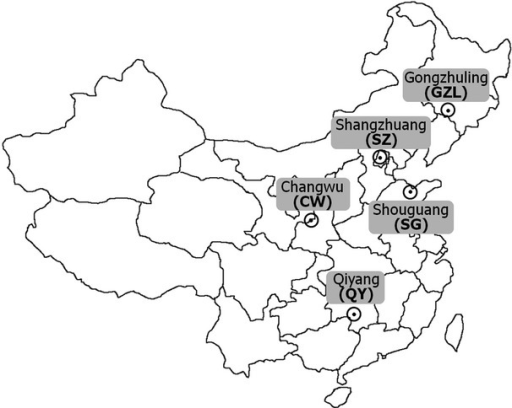 512x408 Map Showing The Sampling Sites In China. Open I