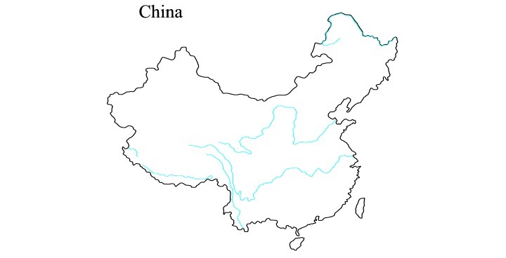 720x368 Printable Map Of Maps Of China Rivers Free Printable Maps Amp Atlas