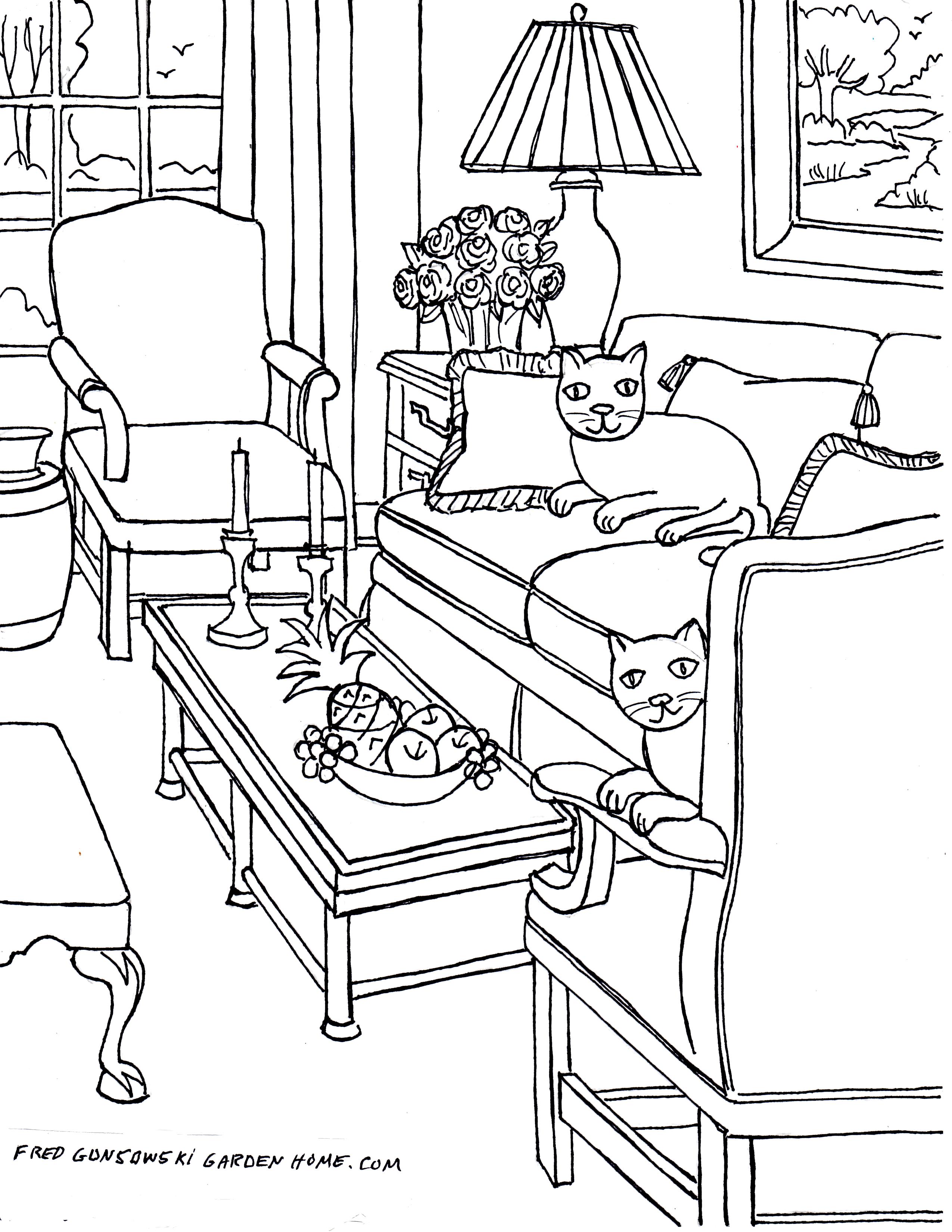 2550x3300 Coloring Pages Some Drawings Of Living Rooms