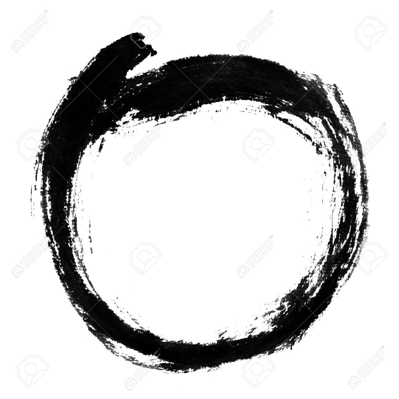 1300x1300 Chinese Calligraphy Circle Shape. Stock Photo, Picture And Royalty