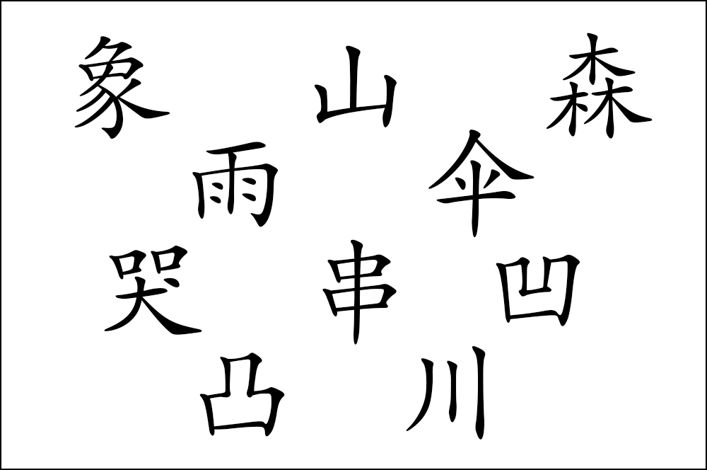 1000x664 Ten Chinese Characters That Look Like Their Meanings