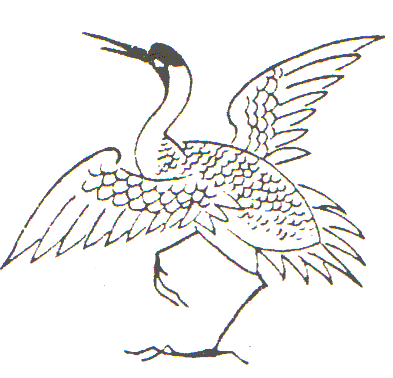 393x378 Chinese Symbols The Crane (Longevity)