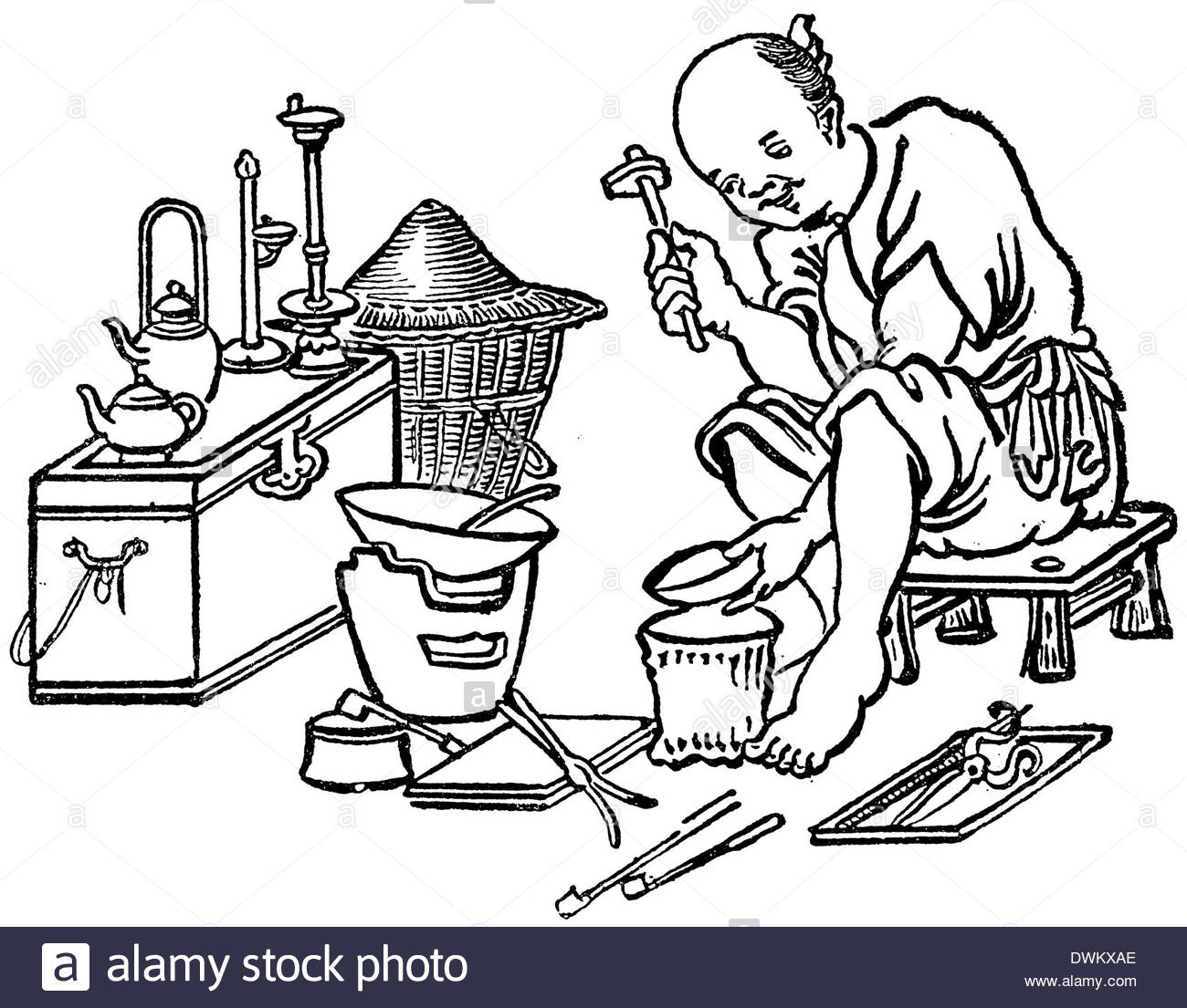 1300x1105 Drawing After Chinese Illustration Stock Photos Amp Drawing After