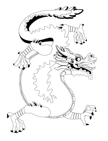 369x480 Chinese Dragon Coloring Page Free Printable Coloring Pages