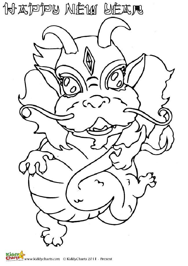 650x920 Chinese New Year Dragon Coloring Pages