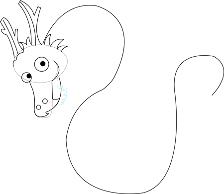 450x390 How Draw A Chinese Dragon Step By Easy How