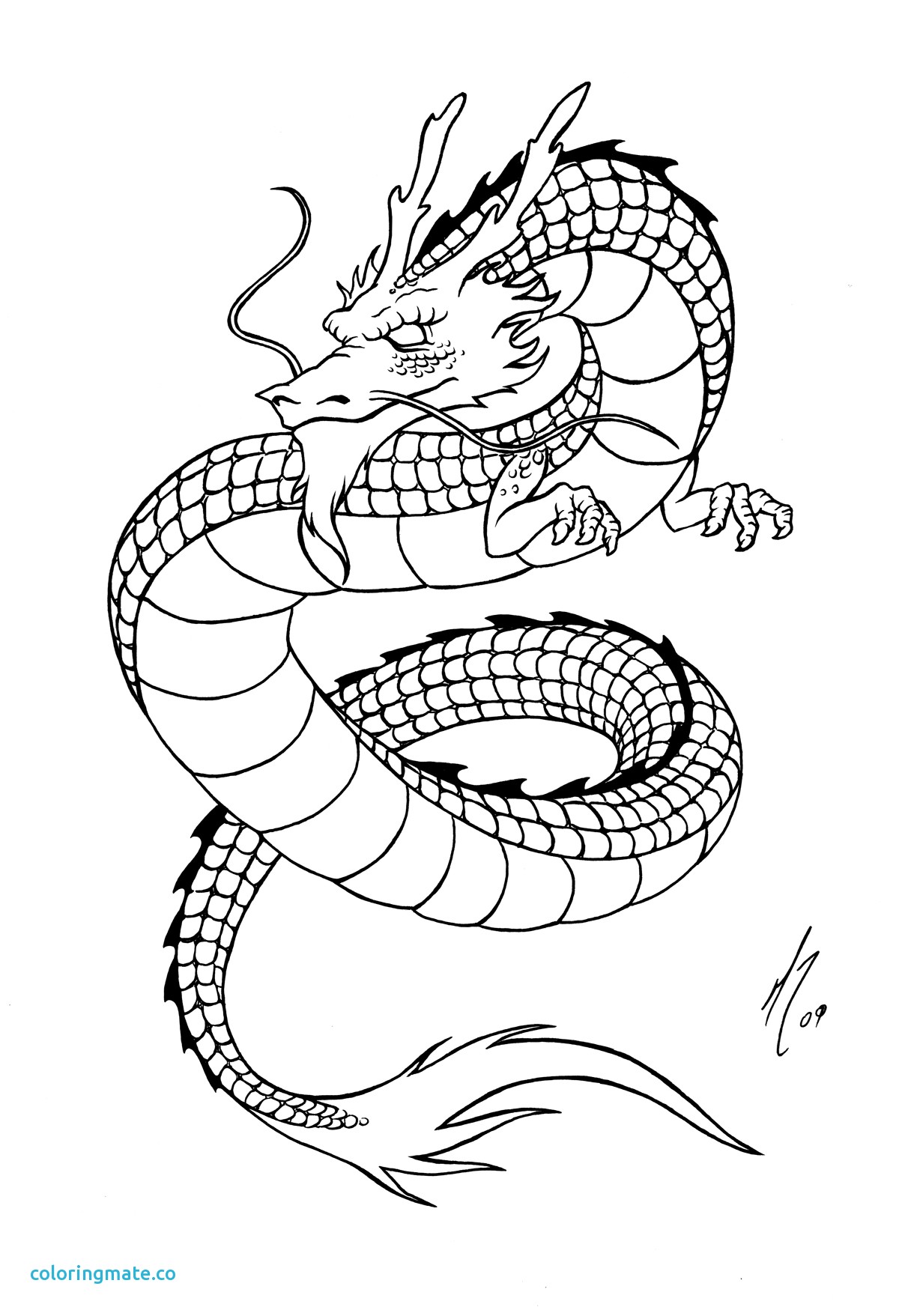 1200x1757 Chinese Dragon Coloring Page Best Of Chinese New Year Coloring