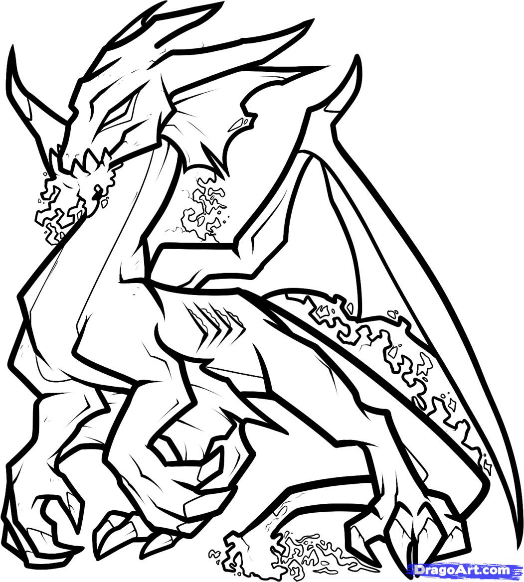 1051x1168 Dragon Head Coloring Pages