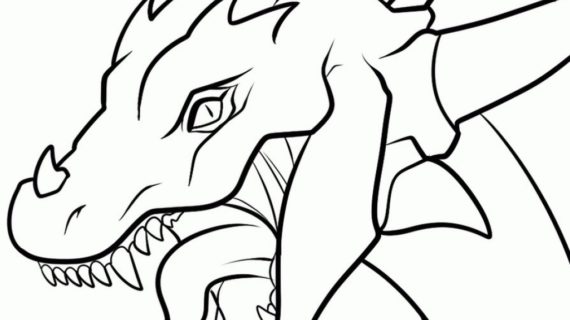 570x320 Simple Dragon Drawing How To Draw A Chinese Dragon Easy Step Step