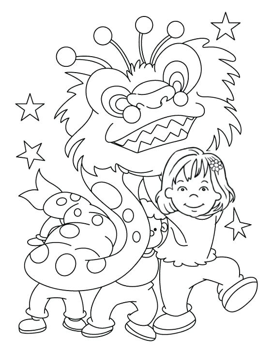 564x729 Chinese New Year Dragon Coloring Page Free New Year Dragon