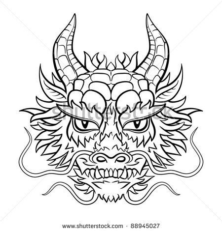 450x470 Chinese Language Dragon Head