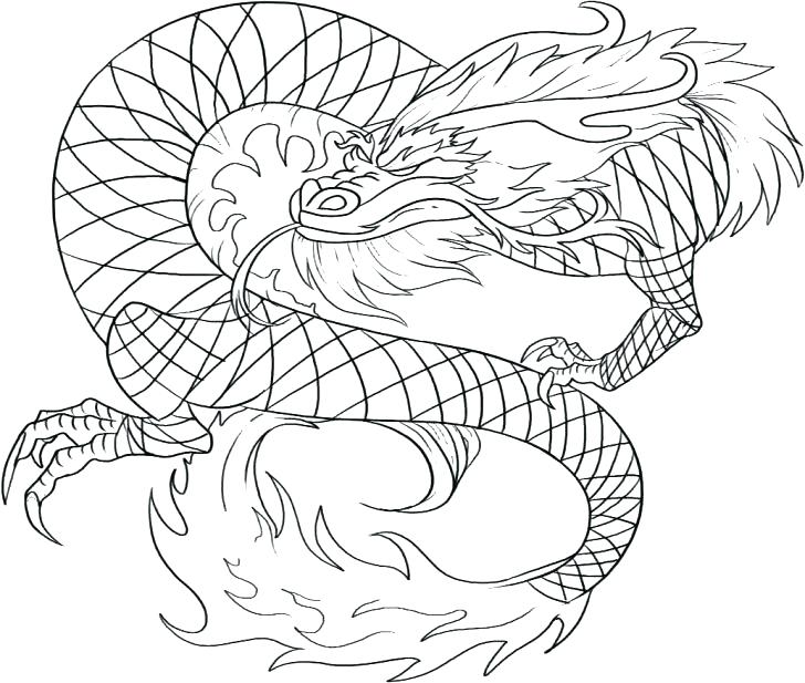 728x617 Chinese Dragon Coloring Dragon Coloring Pages New Year Dragon