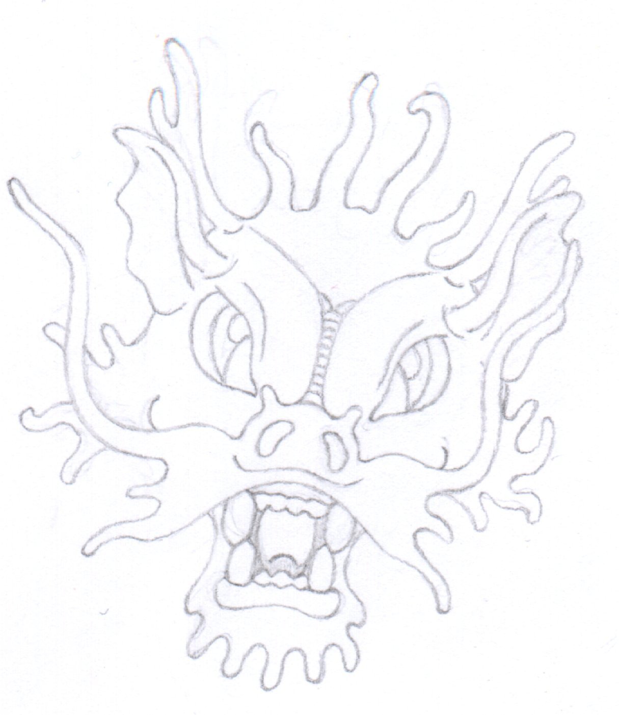 1215x1402 Chinese Dragon Face By Moonlitedragon