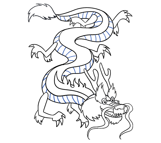 678x600 How To Draw A Chinese Dragon Easy Drawing Guides
