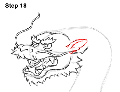 500x386 How To Draw A Chinese Dragon