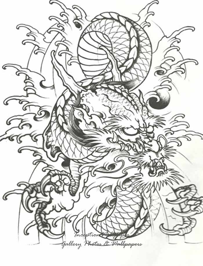 700x919 Black Dragon Tattoos On Getting Black And White Dragon Tattoo