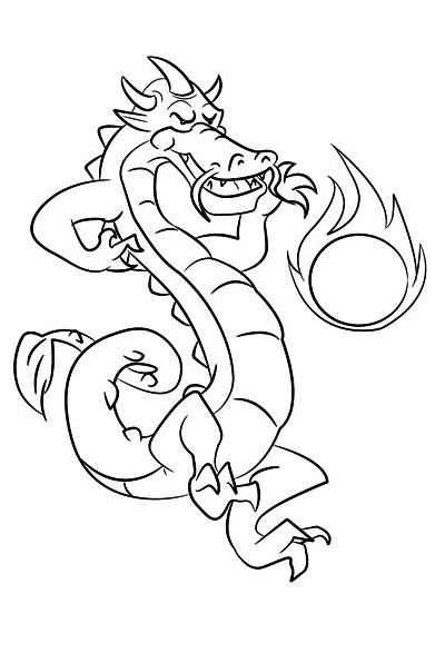 391x587 Top 10 Free Printable Chinese Dragon Coloring Pages Online