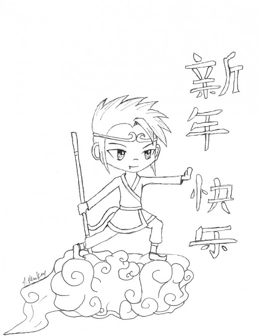 520x675 Kid Crafts For Year Of The Monkey Chinese New Year Art Projects