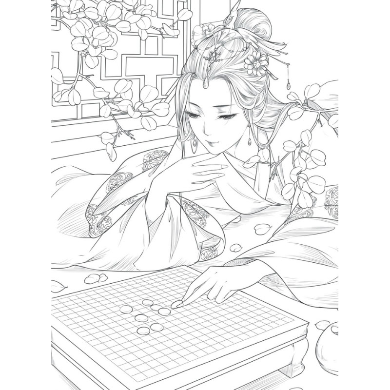 800x800 Buy Books Chinese Coloring Book Line Sketch