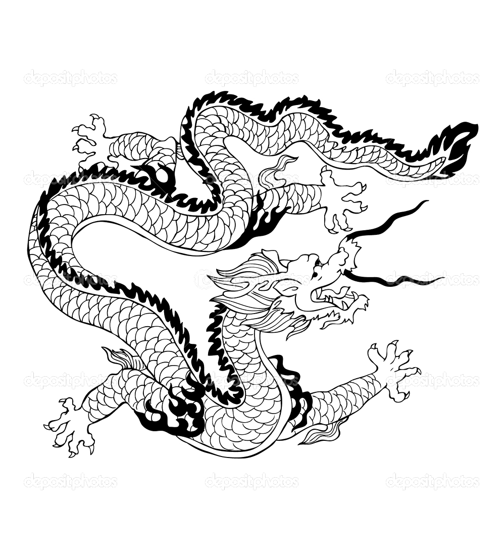 Chinese Drawing Dragon