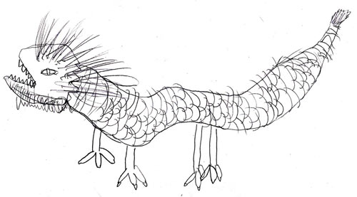 500x277 Coloring Pages Simple Chinese Dragon Simple Chinese Dragon