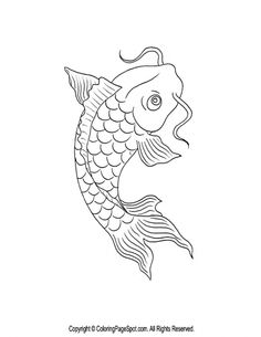 236x305 Asian Fish Coloring Pages Chinese Coloring Pages