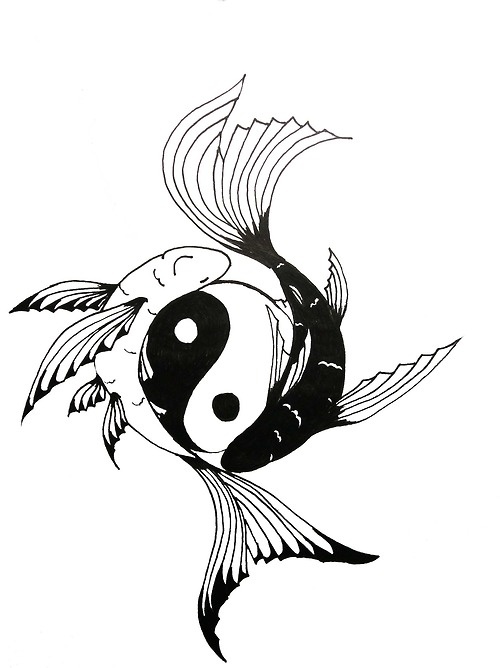 500x668 Koi Yin Yang Fish Tattoos 3rdtat