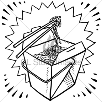 325x325 Chinese Food Sketch Gl Stock Images