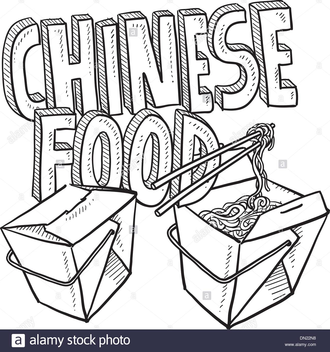 1300x1386 Chinese Food Sketch Stock Vector Art Amp Illustration, Vector Image