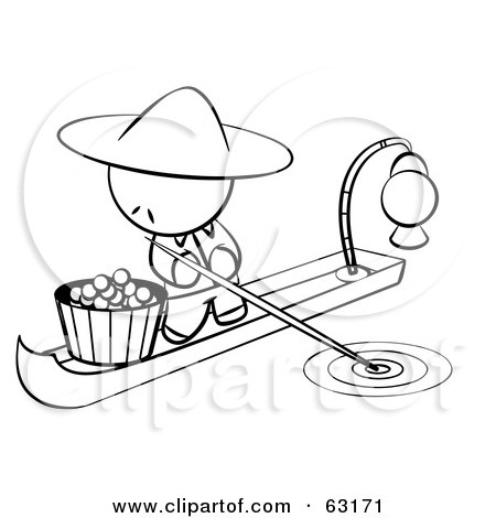 450x470 Royalty Free (Rf) Clipart Illustration Of A Black And White Human